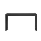 Console moderne – Placage de bois de paulownia, Noir, 31,8" l. x 59,2" H, Foyer et entrée