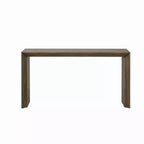 Console moderne – Placage de bois de paulownia, Noir, 31,8" l. x 59,2" H, Foyer et entrée