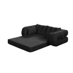 Canapé-lit convertible 3-en-1 Teddy – Fausse fourrure de mouton, 78,7 po L, capacité de 136 kg