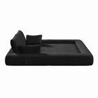 Canapé-lit convertible 3-en-1 Teddy – Fausse fourrure de mouton, 78,7 po L, capacité de 136 kg