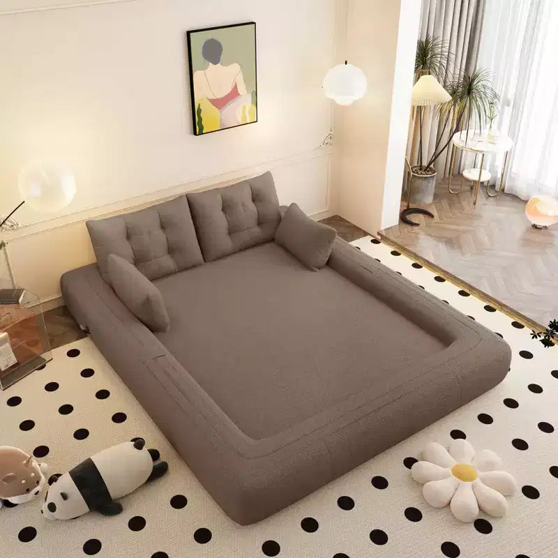 Canapé-lit convertible 3-en-1 Teddy – Fausse fourrure de mouton, 78,7 po L, capacité de 136 kg
