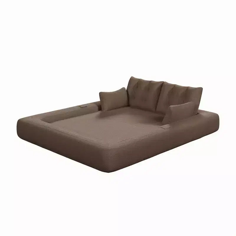 Canapé-lit convertible 3-en-1 Teddy – Fausse fourrure de mouton, 78,7 po L, capacité de 136 kg