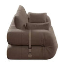 Canapé-lit convertible 3-en-1 Teddy – Fausse fourrure de mouton, 78,7 po L, capacité de 136 kg