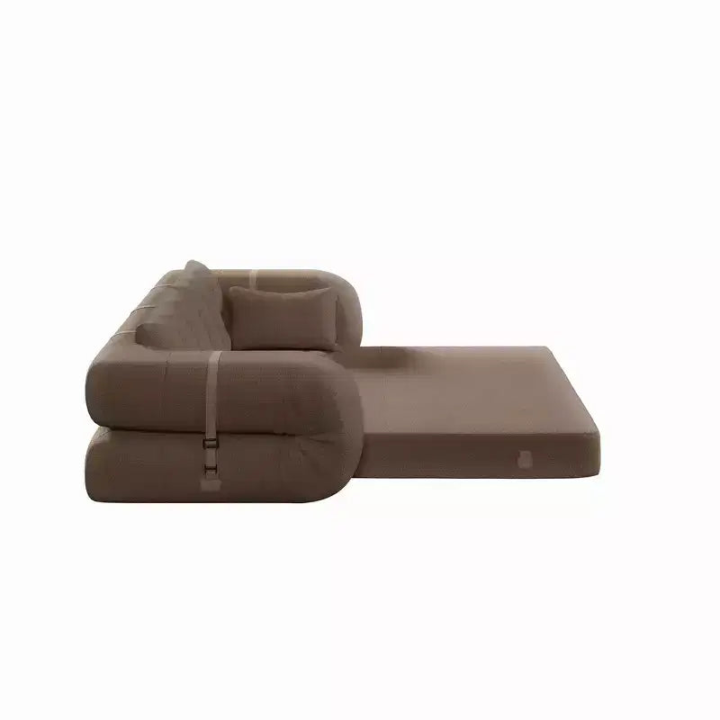 Canapé-lit convertible 3-en-1 Teddy – Fausse fourrure de mouton, 78,7 po L, capacité de 136 kg