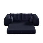 Canapé-lit convertible 3-en-1 Teddy – Fausse fourrure de mouton, 78,7 po L, capacité de 136 kg