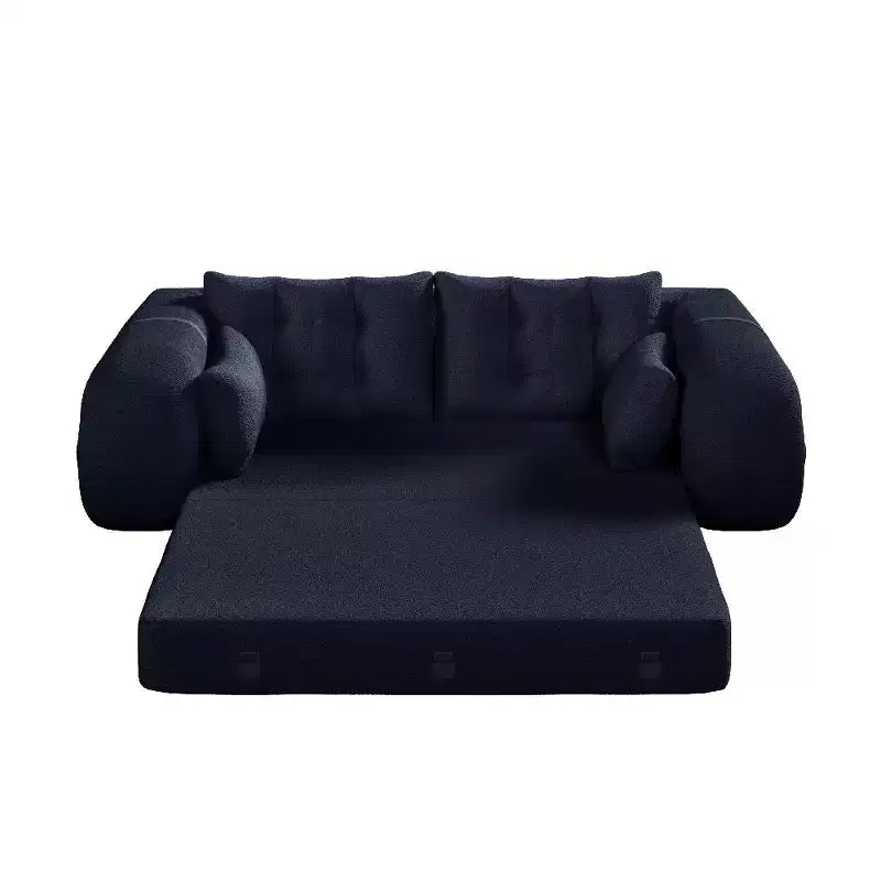Canapé-lit convertible 3-en-1 Teddy – Fausse fourrure de mouton, 78,7 po L, capacité de 136 kg
