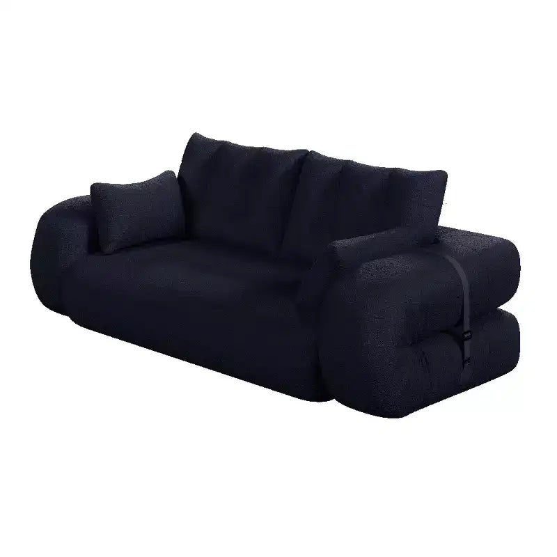 Canapé-lit convertible 3-en-1 Teddy – Fausse fourrure de mouton, 78,7 po L, capacité de 136 kg
