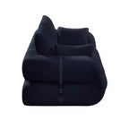 Canapé-lit convertible 3-en-1 Teddy – Fausse fourrure de mouton, 78,7 po L, capacité de 136 kg