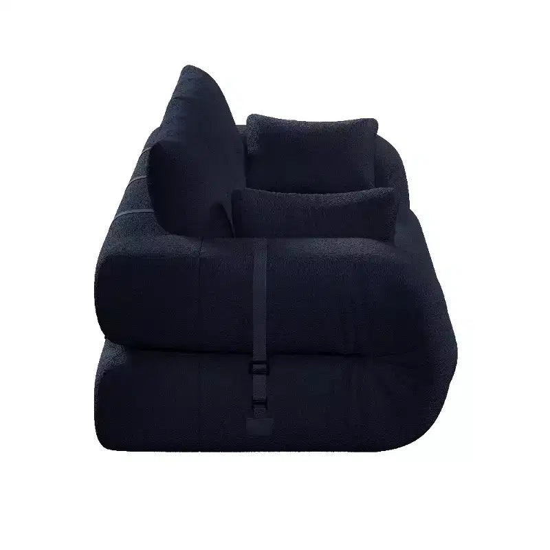 Canapé-lit convertible 3-en-1 Teddy – Fausse fourrure de mouton, 78,7 po L, capacité de 136 kg