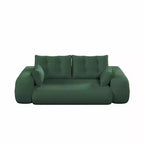 Canapé-lit convertible 3-en-1 Teddy – Fausse fourrure de mouton, 78,7 po L, capacité de 136 kg