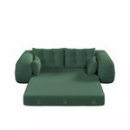 Canapé-lit convertible 3-en-1 Teddy – Fausse fourrure de mouton, 78,7 po L, capacité de 136 kg