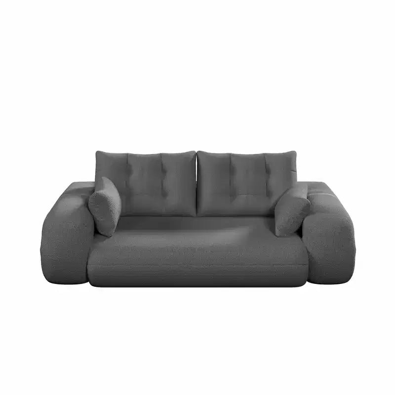 Canapé-lit convertible 3-en-1 Teddy – Fausse fourrure de mouton, 78,7 po L, capacité de 136 kg