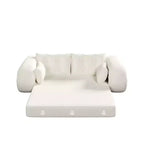 Canapé-lit convertible 3-en-1 Teddy – Fausse fourrure de mouton, 78,7 po L, capacité de 136 kg