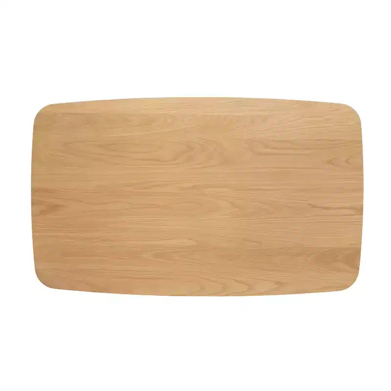 Ensemble de salle à manger 5 pièces style milieu de siècle – Table en bois d'hévéa et 4 chaises rembourrées, 4 places