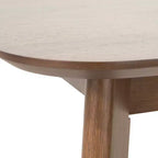 Ensemble de salle à manger 5 pièces style milieu de siècle – Table en bois d'hévéa et 4 chaises rembourrées, 4 places