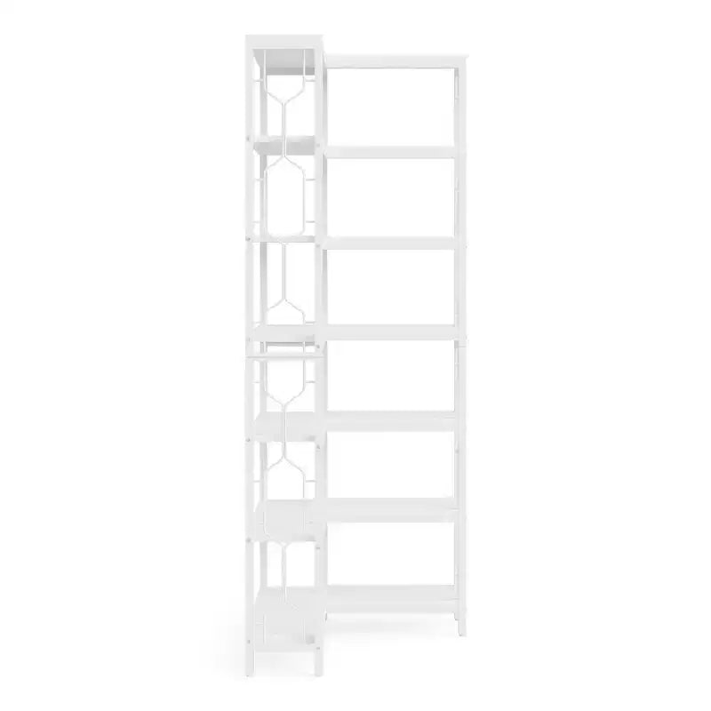 Étagère d'angle hexagonale à 7 niveaux – Meuble de rangement peu encombrant, cadre en métal noir
