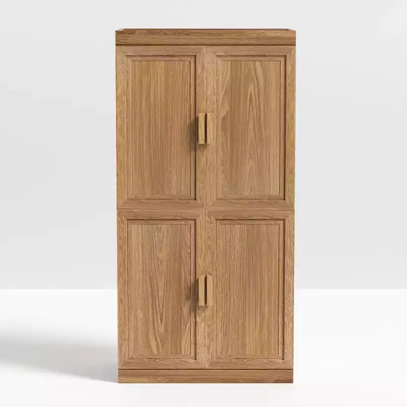 Meuble de Rangement pour Cuisine en Bois Autonome – 6 Étagères, 4 Portes, Organisateur de Rangement de Cuisine