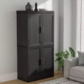 PexFix Freestanding Wood Pantry Cabinet Kitchen Storage Organizer With Shelves & Doors Large Capacity