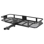 Cargo Carrier, Heavy Duty 200 Lbs Folding Hitch Basket - 2 Receiver Rack for SUV/Truck Camping, Rust-Proof Steel