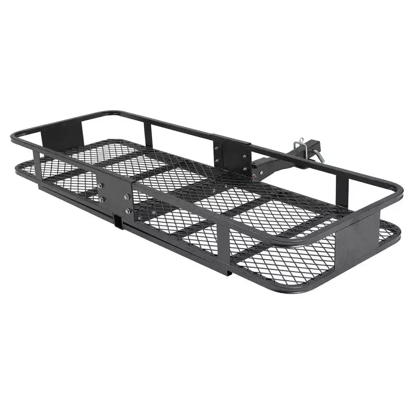 Panier de transport pliable pour attelage – 90 kg, 119 litres, récepteur 5 cm, acier inoxydable