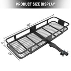 Panier de transport pliable pour attelage – 90 kg, 119 litres, récepteur 5 cm, acier inoxydable