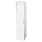 Armoire de cuisine moderne – 6 étagères, 6 rangements latéraux et étagères réglables, 180 cm de hauteur