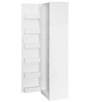 Armoire de cuisine moderne – 6 étagères, 6 rangements latéraux et étagères réglables, 180 cm de hauteur