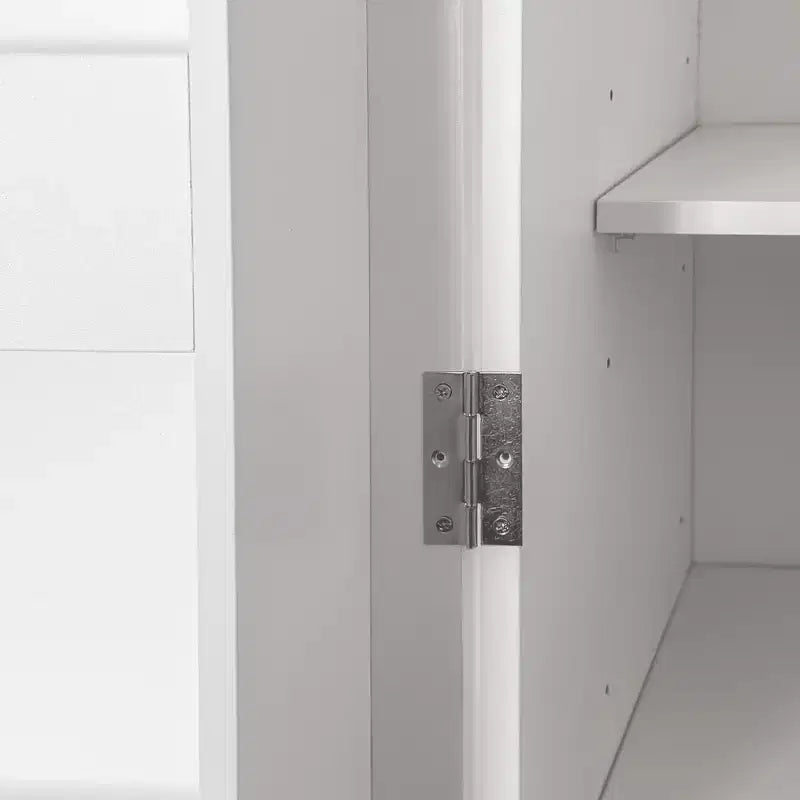 Armoire de cuisine moderne – 6 étagères, 6 rangements latéraux et étagères réglables, 180 cm de hauteur