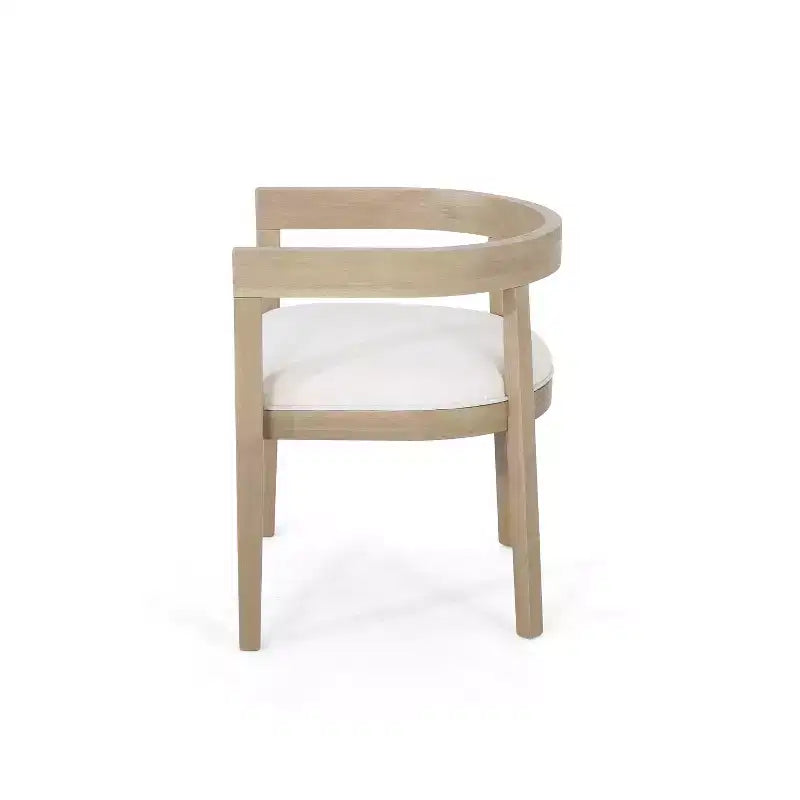 Ensemble de salle à manger rustique 7 pièces en hévéa – Table ovale 224 cm et 6 fauteuils rembourrés