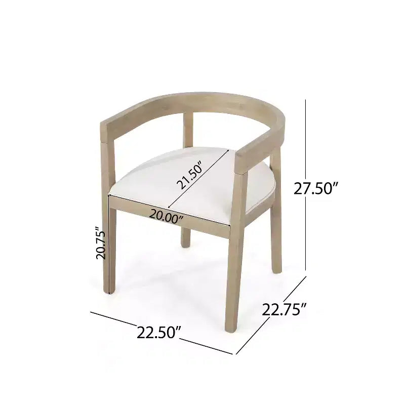 Ensemble de salle à manger rustique 7 pièces en hévéa – Table ovale 224 cm et 6 fauteuils rembourrés