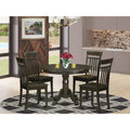 HomeStock Belmont Kitchen Nook Dining Set-Dining Table And Dinette Chairs, Cappuccino