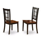 Ensemble de salle à manger 6 pièces – Rallonge à feuille, 4 chaises et un banc, noir, 6 places