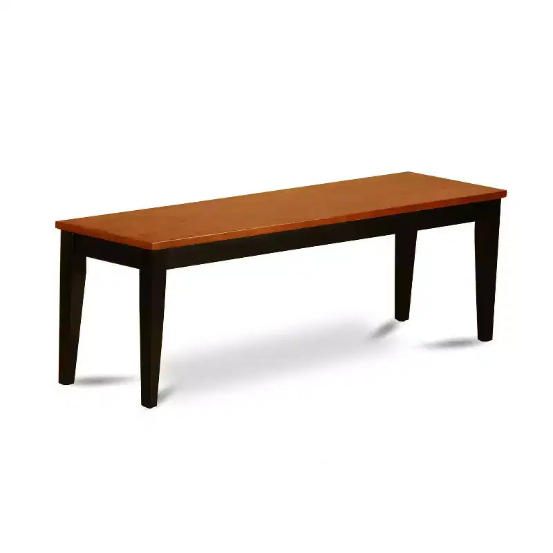 Ensemble de salle à manger 6 pièces – Rallonge à feuille, 4 chaises et un banc, noir, 6 places
