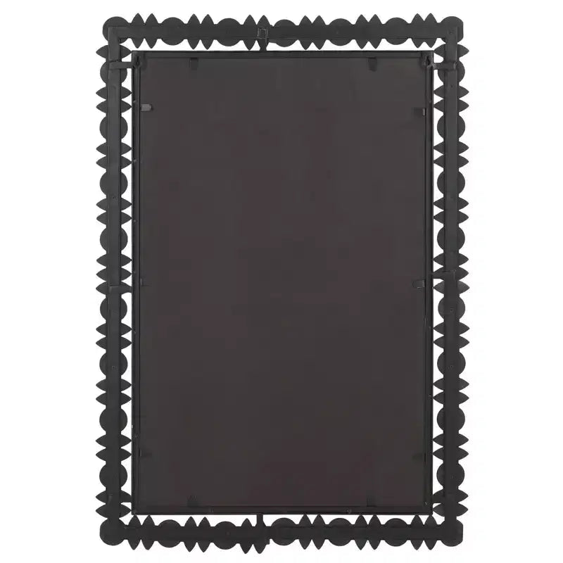 Miroir mural rectangulaire – Cadre en bois noir et naturel, 24.6"L x 35.24"H