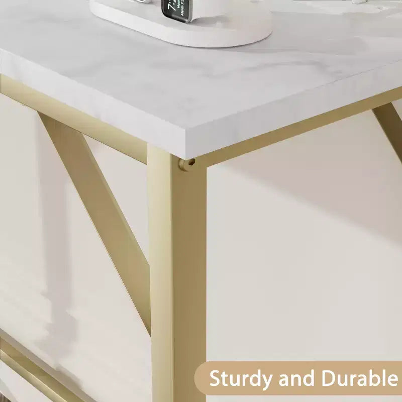 Table console étroite de 99 cm – Cadre industriel en métal, plateau en MDF, entrée ou couloir