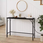 Table console étroite de 99 cm – Cadre industriel en métal, plateau en MDF, entrée ou couloir