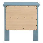 Table de chevet sarcelle avec 2 tiroirs – Table de chevet 61 cm H x 61 cm L, aucun assemblage requis