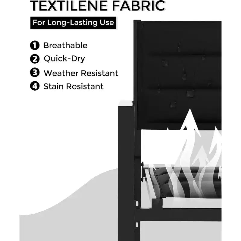 Lot de 4 chaises de salle à manger d'extérieur empilables en aluminium avec accoudoirs – Patio et jardin