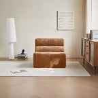 Fauteuil de relaxation moderne en mousse avec repose-pieds – Canapé futon ultra-doux pour chambre, salon et bureau