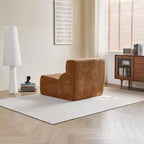 Fauteuil de relaxation moderne en mousse avec repose-pieds – Canapé futon ultra-doux pour chambre, salon et bureau