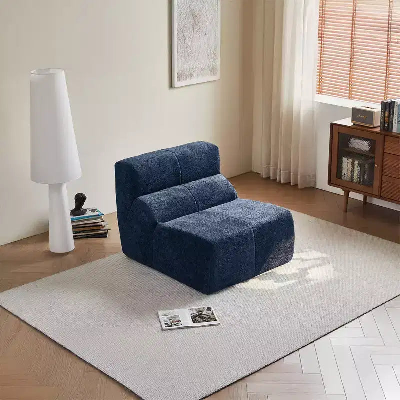 Okak Modern Foam Compression Single Sofa Lounge Chair with Footrest,Comfy Cloud-Soft Futon Couch for Bedroom,Living Room,Office