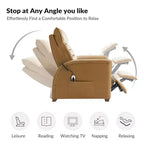 Ensemble de 2 fauteuils inclinables zéro gravité en cuir véritable avec appuie-tête réglable