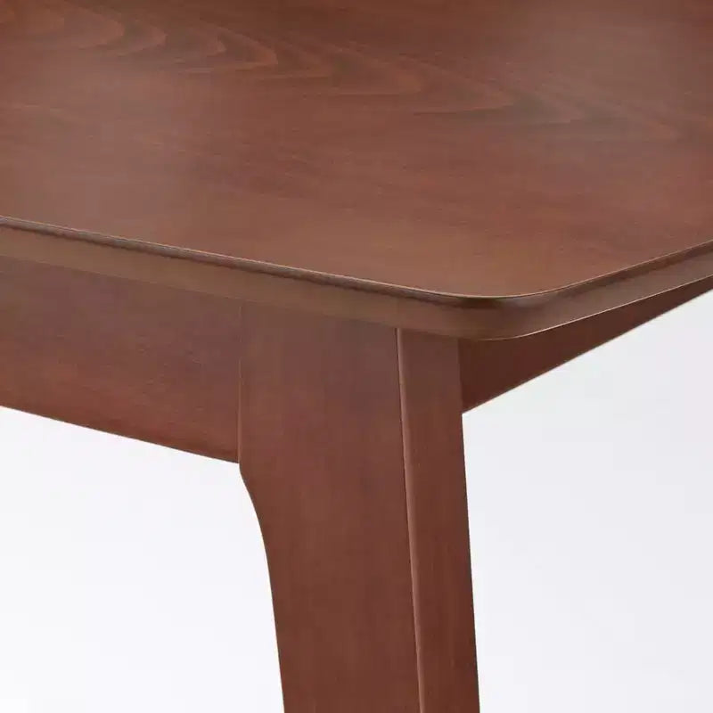 Ensemble de salle à manger rectangulaire 7 pièces – Table en hêtre et 6 chaises rembourrées, 6 places
