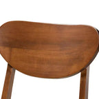 Lot de 2 chaises de salle à manger en bois rembourrées – Sans accoudoirs, dossier plein, 78 cm de hauteur