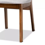 Lot de 2 chaises de salle à manger en bois rembourrées – Sans accoudoirs, dossier plein, 78 cm de hauteur