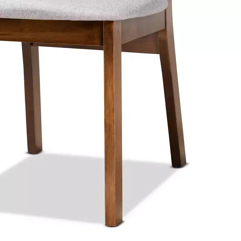 Lot de 2 chaises de salle à manger en bois rembourrées – Sans accoudoirs, dossier plein, 78 cm de hauteur
