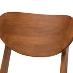 Lot de 2 chaises de salle à manger en bois rembourrées – Sans accoudoirs, dossier plein, 78 cm de hauteur