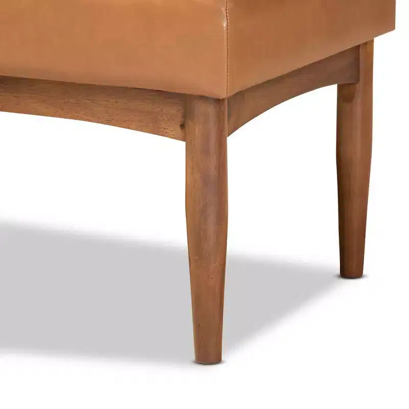Ottoman de salle à manger rectangulaire en bois – Banc capitonné, 47" L x 17,3" H