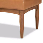 Ottoman de salle à manger rectangulaire en bois – Banc capitonné, 47" L x 17,3" H