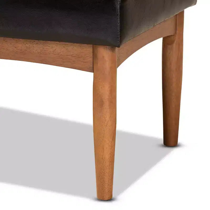 Ottoman de salle à manger rectangulaire en bois – Banc capitonné, 47" L x 17,3" H